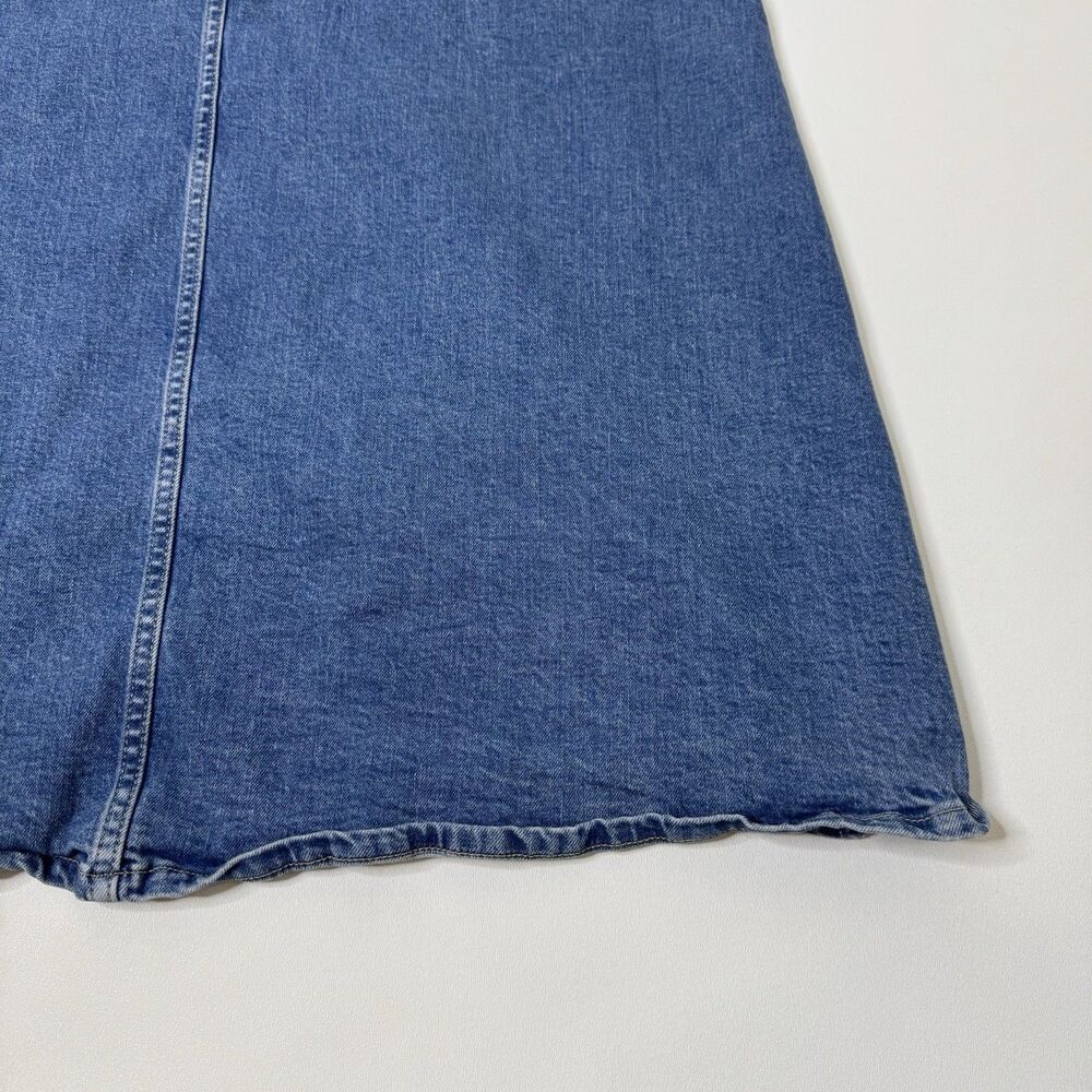 GAP denim front slit maxi skirt medium indigo, size 30/ 10 Y2K Style - Picture 12 of 12